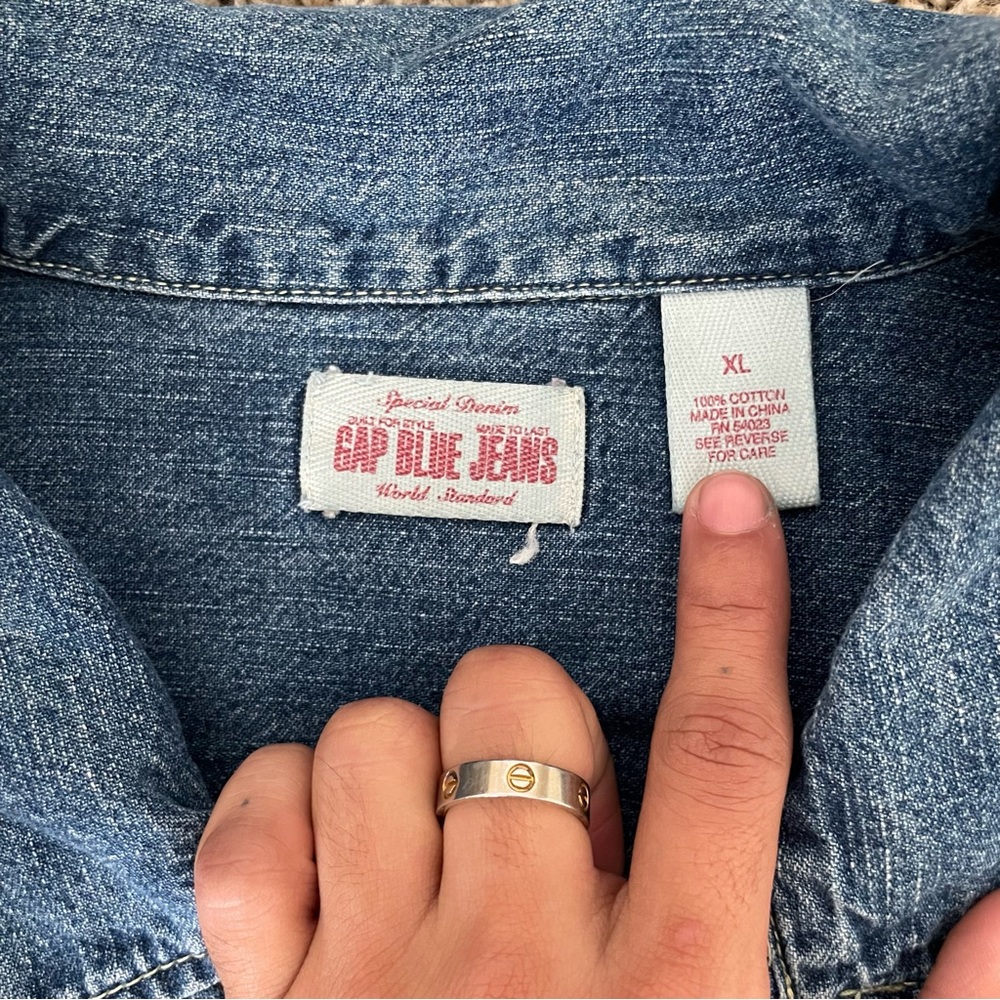 Denim Zip Jacket - image 4